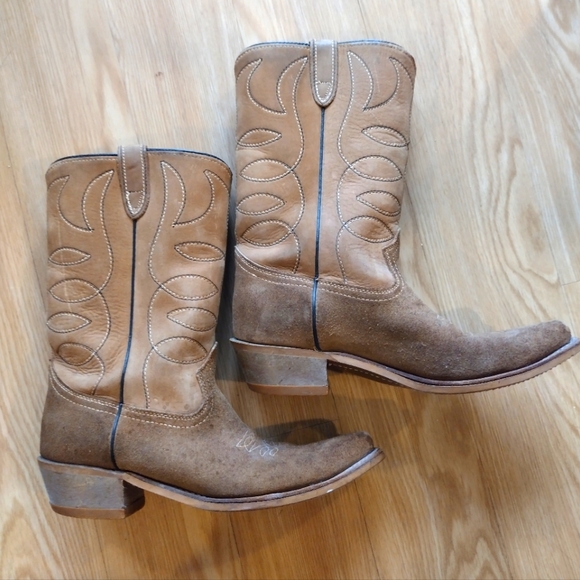 Vintage Cowboy Boots by Texas Boot Co. SZ 10 E - Picture 2 of 11